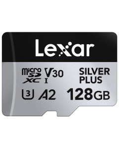 Lexar 128GB Micro SD Silver Plus 205 Mb/s UHS-I V30