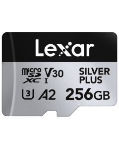 Lexar 256GB Micro SD Silver Plus 205 Mb/s UHS-I V30