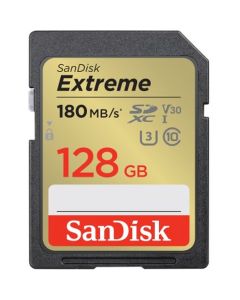 Sandisk SDXC Extreme 128GB UHS-I U3 180MB/s V30