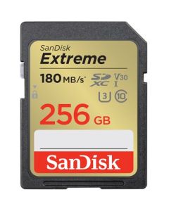 Sandisk SDXC Extreme 256GB UHS-I U3 180MB/s V30
