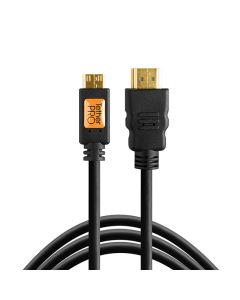 Tether Tools TetherPro HDMI Mini naar HDMI 2.0 4.6m kabel Zwart