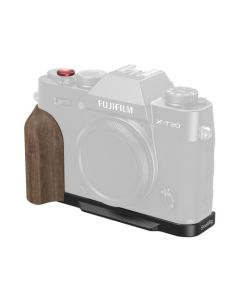 SmallRig 5666 L-Shaped Mount Plate with Wooden Handle for Fujifilm X-T30 / X-T30 II / X-T30 III Black