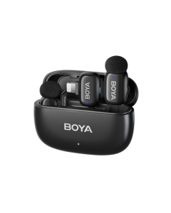Boya Mini-15 2.4 GHz Ultra Mini Wireless Microphone Black (2TX+1RX-Lightning)