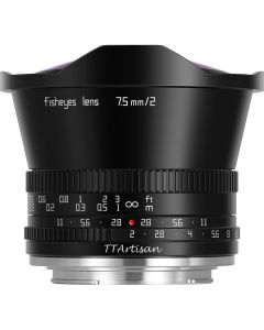 TTArtisan 7.5mm F2 Fujifilm X-Mount Objectief