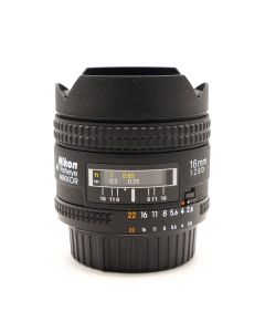 Nikon 16mm F2.8D Fisheye Objectief F-Mount (Occ)