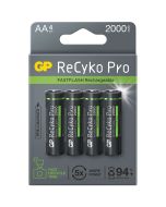 GP ReCyko Pro Oplaadbare AA Batterijen / 4 Pak