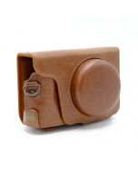 MegaGear Lederen Tas voor Panasonic TZ90 / TZ95 / TZ100 / TZ101 Bruin (Occ)