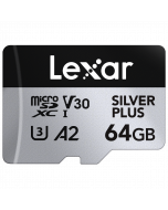 Lexar 64GB Micro SD Silver Plus 205 Mb/s UHS-I V30