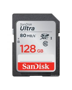 Sandisk SDXC 128GB Ultra 80MB/s CL10