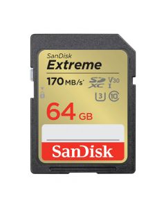 Sandisk SDXC Extreme 64GB UHS-I U3 170MB/s V30