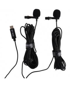 Boya BY-M3D Duo Clip-on Lavalier Microfoon voor USB-C