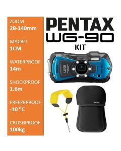 Pentax WG-90 Kit Compactcamera Blauw - Tweede (buitenkans)