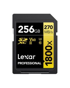 Lexar SDXC Pro 256GB 1800x / 270 Mb/s UHS-II V60 Gold
