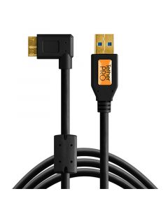 Tether Tools TetherPro USB 3.0 A Male naar Micro-B Right Angle 4.6m kabel Zwart