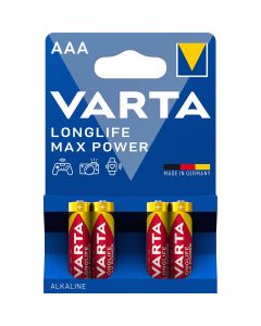 Varta AAA Batterij Longlife Max Power 4-Pak