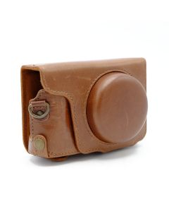MegaGear Lederen Tas voor Panasonic TZ90 / TZ95 / TZ100 / TZ101 Bruin (Occ)