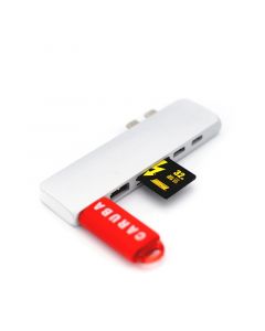 Caruba Duo Hub voor USB-C Grijs