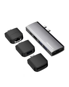 Caruba Multi-Functional 9-in-1 USB-C Hub Space Grijs