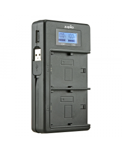 Jupio USB Duo Charger LCD voor Sony NP-FZ100