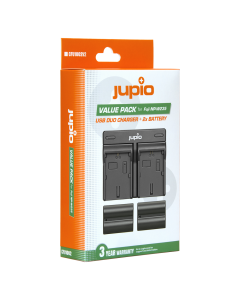 Jupio Value Pack: 2x Fujifilm NP-W235 + USB Dual Charger (CFU1002V2) 