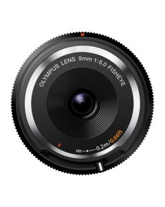 Olympus 9mm F8 Fisheye Body Cap Zwart