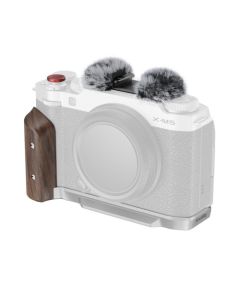 SmallRig 5261 L-Shape Mount Plate with Wooden Handle for Fujifilm X-M5 (Silver)