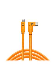 Tether Tools TetherPro USB-C naar USB-C Right Angle 4.6m kabel Oranje