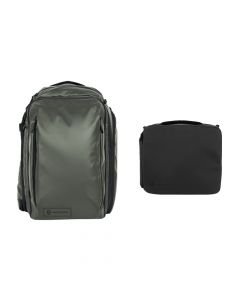 WANDRD TRANSIT 35L Travel Backpack Wasatch Green Essential Bundle