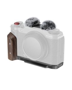 SmallRig 5260 L-Shape Mount Plate with Wooden Handle for Fujifilm X-M5 (Black)
