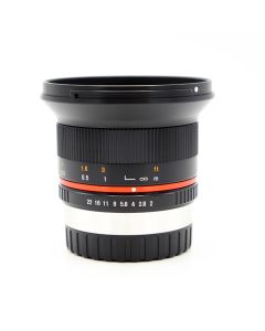 Samyang 12mm F2.0 NCS CS Objectief Fujifilm X Zwart (Occ)
