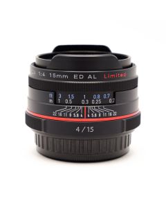 Pentax 15mm F4 ED HD DA AL Limited Edition Zwart K-Mount (Occ)